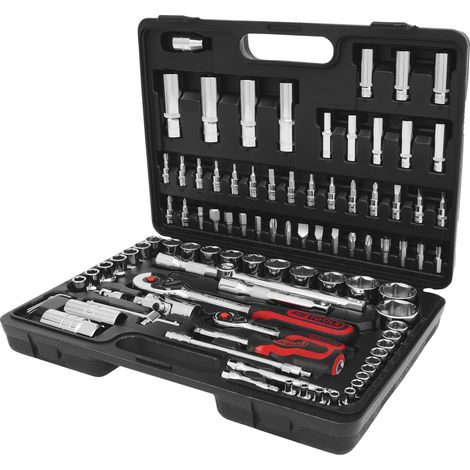 KS Tools 1/4+1/2 CHROMEplus Steckschlüssel-Satz, 96-tlg (1/2)