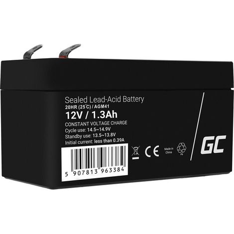 Batería AGM Green Cell agm41 12V 1.3Ah sin mantenimiento