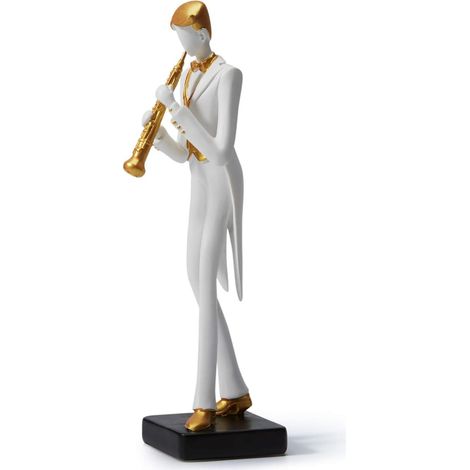Musikerfigur, Skulptur, Musikstatue, Dekoration, Harz, Klavier