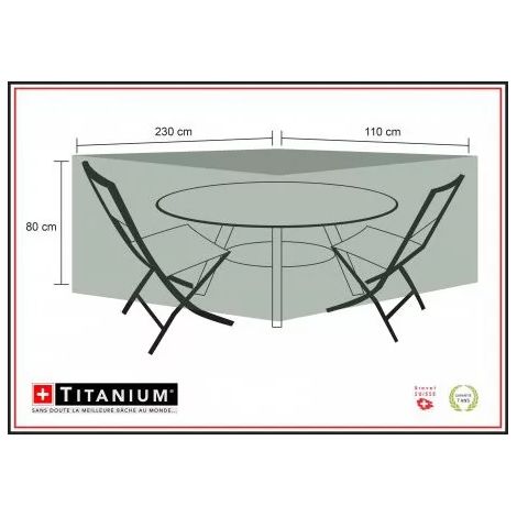 housse protection indechirable table ovale + chaises (1/4)