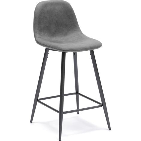 Sgabello en similpiel gris 50x491h cm (1/3)