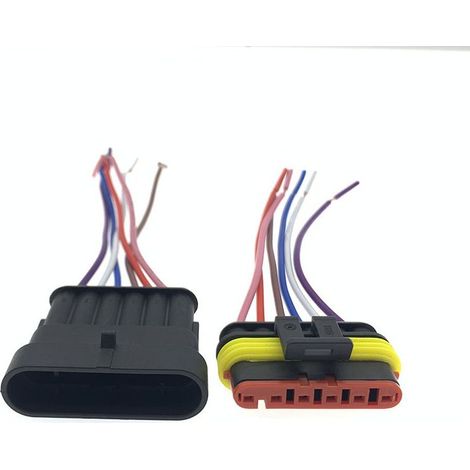 Câble de connexion étanche mâle/femelle pour automobile DJ7051-1.5-11/211.5, 2/3/4/5/6 fils – Paire étanche 6 fils