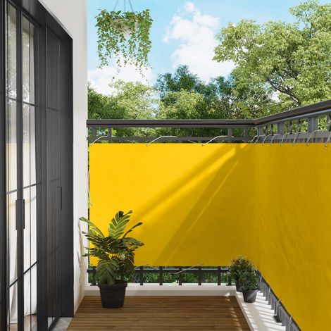Balkonsichtschutz Gelb 110 x 700 cm Oxford-Stoff