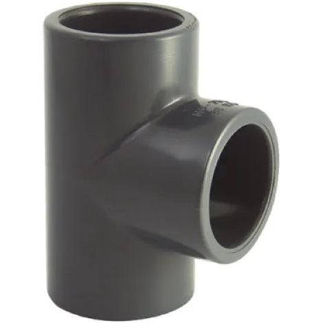 Tee di pressione in PVC a 90° diametro 32 mm, 16 bar