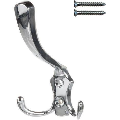 Perchero triple de pared Riex XV04, cromo pulido. (1/5)
