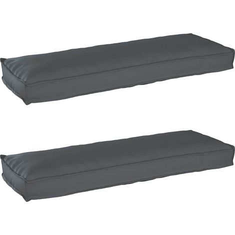 Juego de cojines de paleta 2 pcs Antracita 120 x 40 x 8 cm vidaXL (1/5)