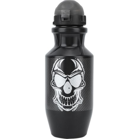 Bidon vélo 550ml compression noir, gourde sport outdoor grand goulot PP5, pression facile, poignée ergonomique, cyclisme et fitness, pack 1 pièce (1/5)