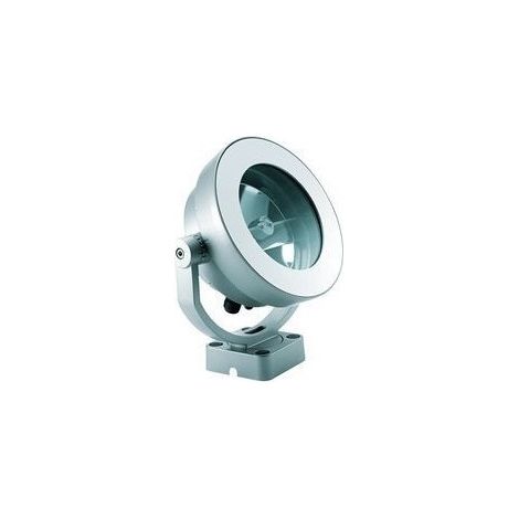 Projecteur Led 5W argent Ø 240mm luxeon blanc froid 6000K faisceau 2° alim élec extérieur IP66 BCP725 BEAMER PHILIPS 478258 (1/2)