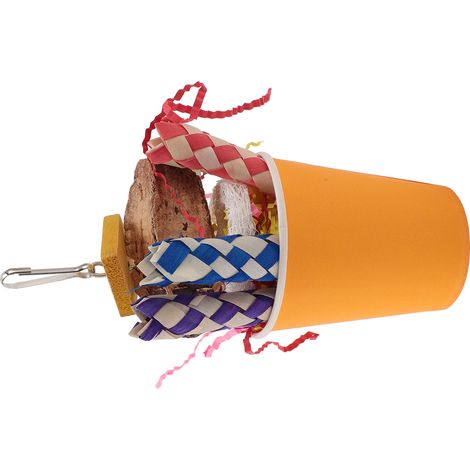 Jouets à mâcher pour oiseaux, papier déchiqueté coloré pour encourager l'instinct, pour petits et moyens perroquets, boîte à frites (1/5)