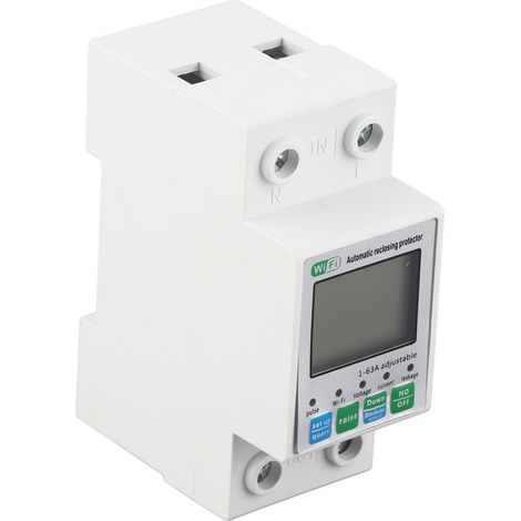Intelligenter WLAN-Schalter, Zeitrelais, Fernsteuerung per Smartphone, Energiezähler, Stromüberwachung, 220 V Wechselstrom (1/5)