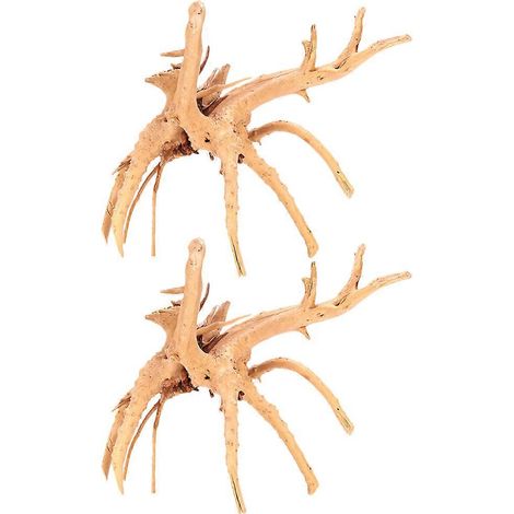 Rhododendron Root Fish Tank Driftwood for Aquarium Ornament 2Pcs (1/4)