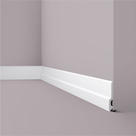 Zócalo NMC FD22 WALLSTYL Noel Marquet Moldura decorativa diseño moderno blanco 2 m (1/5)