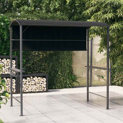 vidaXL Cenador con tejado gris antracita 220x110x200 cm (1/5)