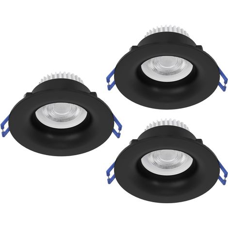 Faretto Incasso Moderno Salabate Alluminio Nero 3 Luci Led 5W 3X540Lm Ip65 (1/4)