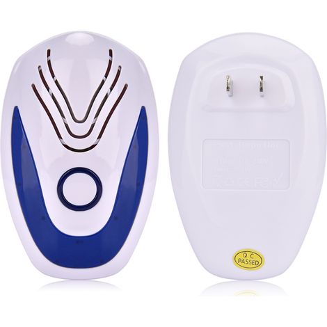 Blue Ultrasonic Pest Repeller, 2 Pack Pest Control Mice Safe for Human Mice, Pest Repellent, Insect (1/5)