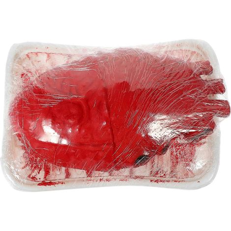 Accessoire d'organes pour Halloween, modèle d'organe simulé en plastique, décoration d'organes pour Halloween-14.5X10.5X7CM-Dark Red B