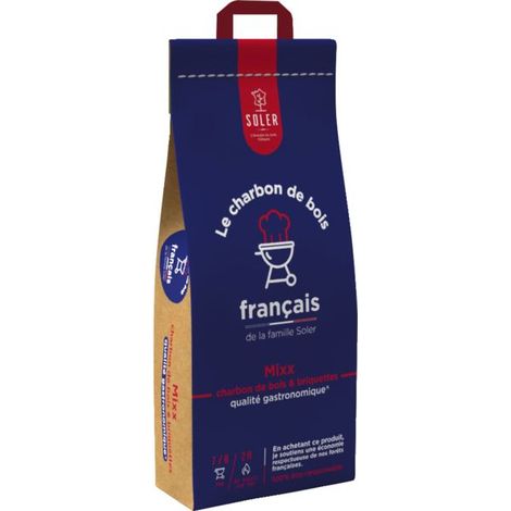 Holzkohle- und Brikettmischung – 8 kg Sack