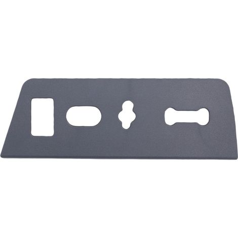 Panneau de boîtier de commutateur de siège côté conducteur avant gauche BL3Z 14A706, garniture de lunette de commande de puissance en acier gris (1/5)