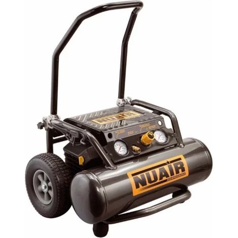 Nu Air – Compresseur à piston 2,5 CV 20 litres – Pression maximale 10 bar – Débit d'air 18 m³/h – Vitesse 2850 tr/min – Pour chantiers humides (1/2)