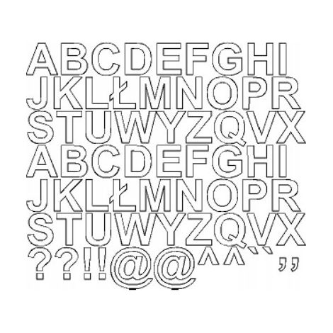 Lettere adesive autoadesive da 2,5 cm, bianche opache
