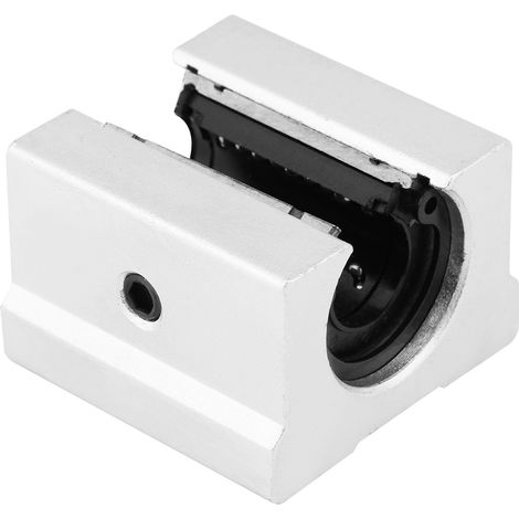 Lot de 1 Coussinet Linéaire SBR20UU, Glissière Précision Antirouille, Bloc Coulissant pour Mouvement Fluide, Compatible Guide Linéaire 20mm (1/4)