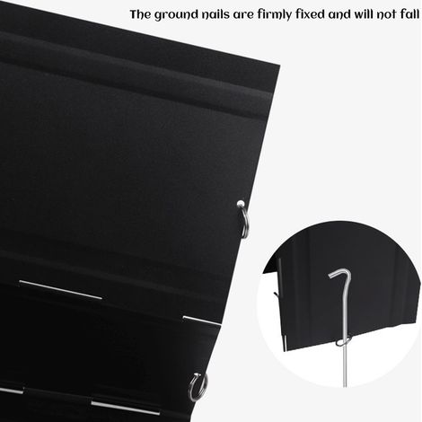 Planche de cuisine de camping pliable et portable avec pare-brise, 8 plaques et sac de transport inclus. (1/5)