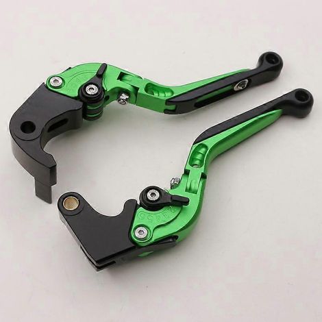 Convient pour moto Honda CBR600RR 07-22, corne de frein modifiée, levier de poignée d'embrayage en alliage d'aluminium (vert) (1/5)