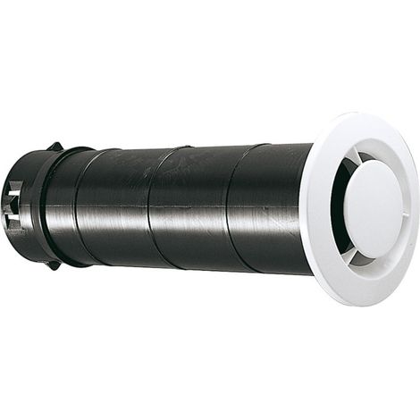 Atlantic – Bouche VMC fixe diamètre 125 mm – Manchon long pour installation en espaces confinés – 422151 (1/4)