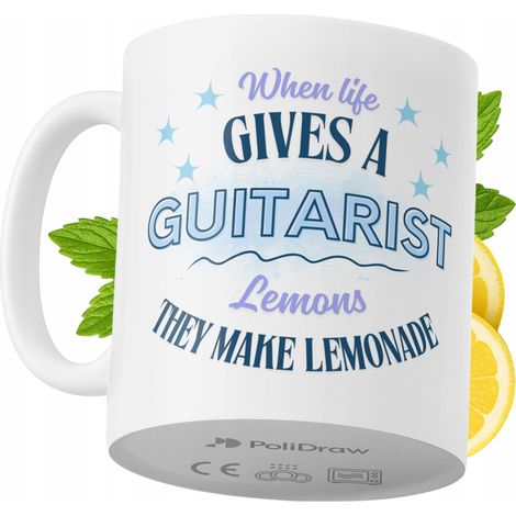 Lustige Kaffee- oder Teetasse für Gitarristen mit witzigem Textdesign – ideal für Geburtstage, Namenstage, Feiertage und besondere Anlässe. Hochwertige Tasse für Zuhause, Büro und Arbeit. Farbe: Weiß,