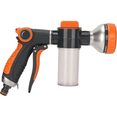 Arroseur Dailygoods à 8 modes, buse de pulvérisation haute pression, pulvérisateur de mousse, arrosage du jardin, longue portée jusqu'à 10 mètres, utilisation facile, jardin (1/5)