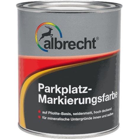 Albrecht Parkplatz - Markierungsfarbe weiss 750 ml Industrie Kunststofffarbe