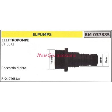 Raccordo dritto ELPUMPS elettropompa CT 3672 037885