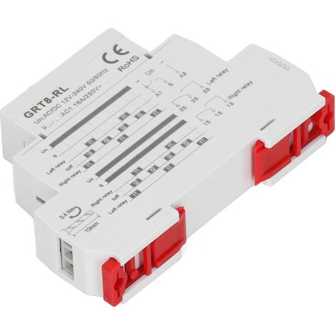Relais temporisé à circulation alternée, AC/DC 12 V-240 V, durée de vie de 0,1 s à 10 jours, indicateur LED (1/5)
