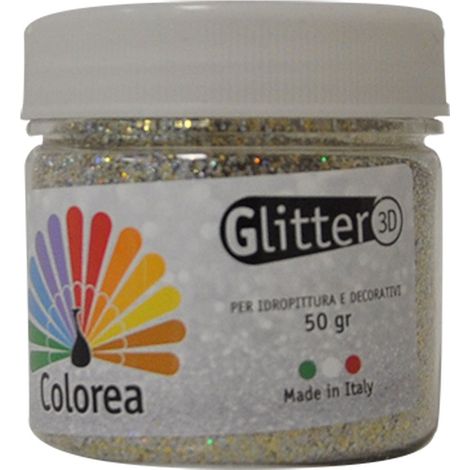 Glitter Prismatici in Polvere Colorea Colore Oro Argento 12 Pezzi in Alluminio 50 Gr