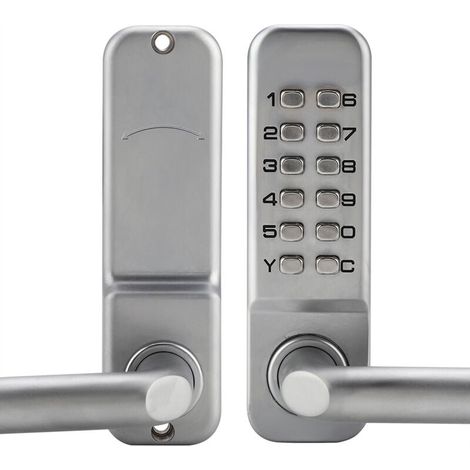 Waterproof mechanical combination lock, 1 to 11 digit code combination, security password, keyless mechanical combination door lock for wooden office doors (1/5)