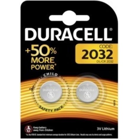 Pila boton 2032 duracell 2 pz