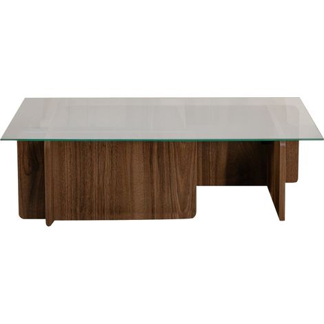Tavolino in legno "Flavio" - 105 x 65 x 30 cm - Noce
