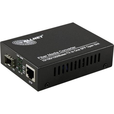 ALLNET ALL-MC104G-SFP1 Conversor de medios 1G RJ45 a SFP Negro