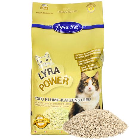 7,5 kg Lyra Pet® Tofu Litière agglomérante pour chats