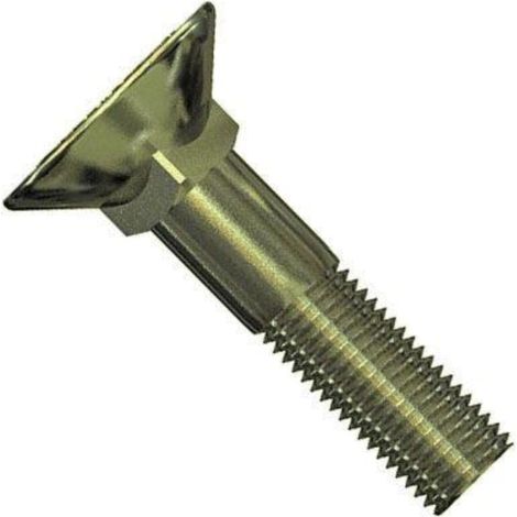 tornillos arado din608 8,8 bicromatado 12x80 c-tuerca din934 (caja 0.5 unidades)