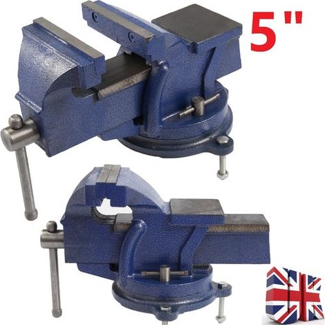 Table Vice 6" Bench Vise 360 Degrees Swivel Base Heavy Duty Cast Iron Work Bench Vice for Workshop Factory Tool Material Clamping Fixing (1/5)
