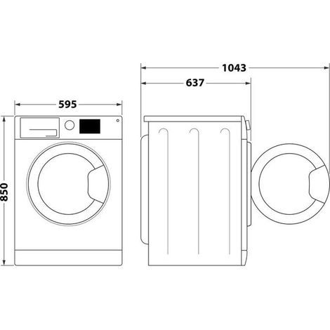 Hotpoint Ariston Lavatrice a libera installazione NF98WK IT