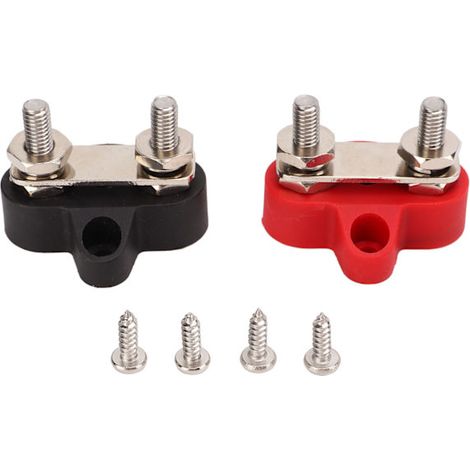 Boulon de distribution d'alimentation 48 V, bornier de mise à la terre de la batterie, connexion de barre omnibus, 1/4 pouce M6 (1/5)