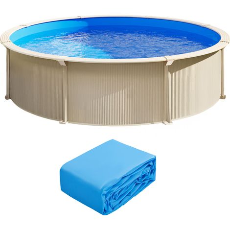 Mophorn Revestimiento para piscina, revestimiento para piscina redonda de 18 pies, calibre estándar, vinilo duradero, estilo superpuesto (1/5)