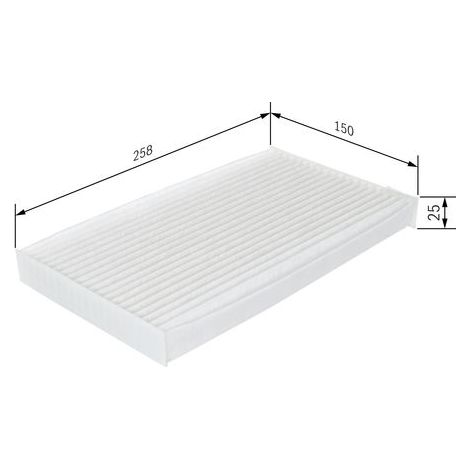 Filtre, habitacle - 1987432267 - BOSCH (1/5)