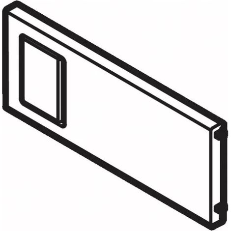 Accessoires AMBIA-LINE design acier hauteurs M et K - BLUM - Séparateur transversal supplémentaire pour haut. 50 et larg. 100 mm - Noir carbone mat