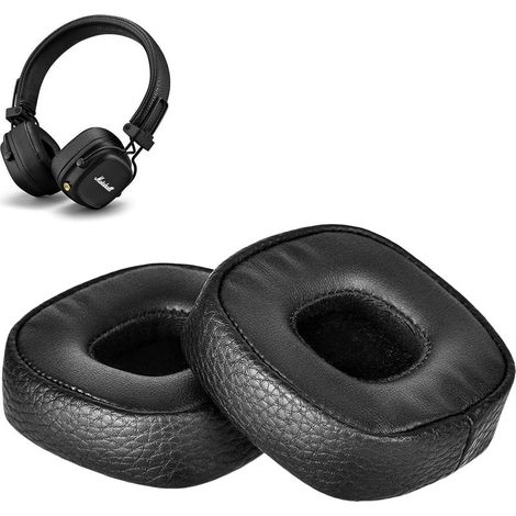 Pair of replacement ear pads for Marshall Major III, memory foam ear pads, noise-isolating foam headphone covers for Marshall Bluetooth headphones, ear pads (black) (1/5)