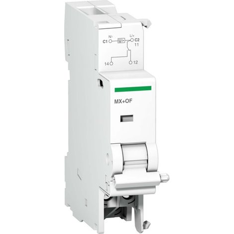 Schneider Electric MX + OF Auslöser weiß DIN-Schienenmontage
