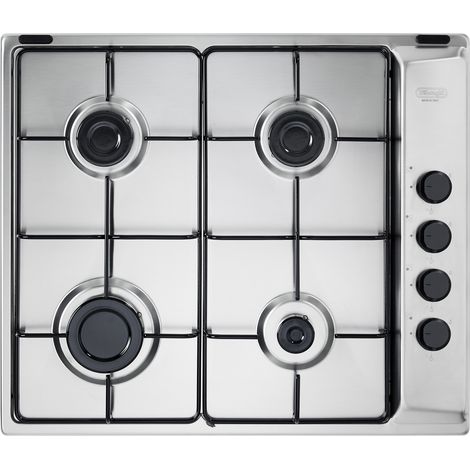 Piano Cottura A Gas  Griglie Smaltate Lucide 60Cm Inox