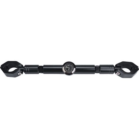 Accessoire moto barre de renfort transversale guidon alliage aluminium noir avec boussole (1/5)